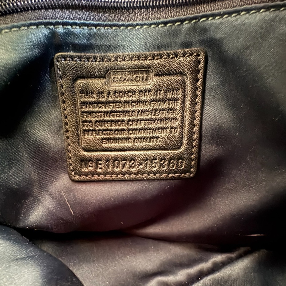 Limited Edition Coach Kristin Studded Pleated Leather Satchel Bag Black w DstBg - Picture 7 of 7